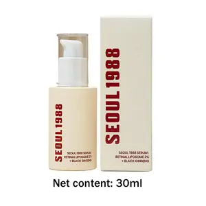 Korean Skincare Ginseng Facial Essence 1988 Black Gingeng Extract Glow Face Serum Improve Skin Elasticity Brighten Dull Dry Skin One-Day Moisture Daily Radiance Hydrating Moisturizer Hydrate