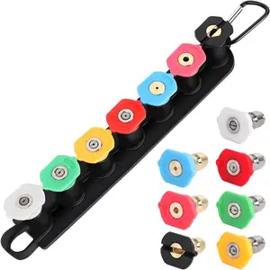 5/7 Pressure Washer Tips, Pressure Washer Nozzle Tip with Holder, Pressure Washer Nozzles, High Flow Nozzle, 1/4 Inch Quick Connect, 5800 PSI, Spray Nozzle Tips