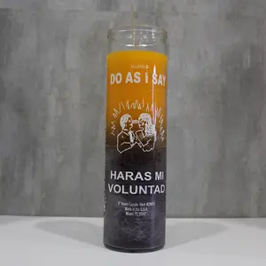 Vela de 7 dias de dos colores Dorado/Purpura.