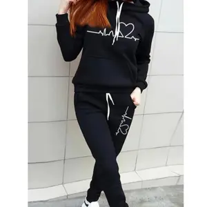 2025 New Plus Size Hoodie Set - Comfortable Matching Casual Hoodie and Elastic Waistband Pants with Pockets, Two-Piece Set for Indoor and Outdoor GARMENTARY