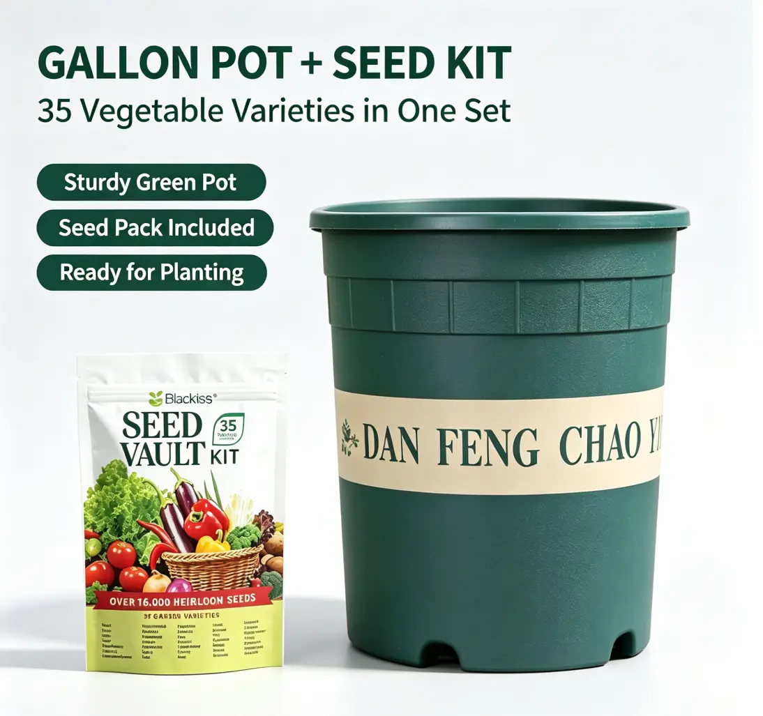Vegetable Seed Bank Kit -35 Variety Pack, Comes with 1 Planting Pot, Suitable for Growing Vegetable Mixtures at Home, Perfect Gardening Gift for Any Home Garden