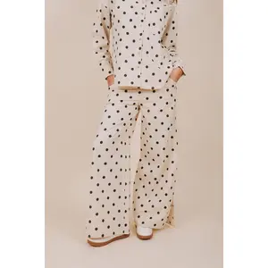 INCLUSIVE SIZING - Wait and See Pants - Women's High-Waisted Elastic-Fit Heather Wide-Leg Zipper Pants with Pockets, Exclusive Sizing, Day Style Women's Clothes