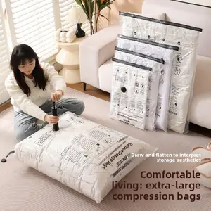 Reusable Waterproof Vacuum Storage Bags for Home and Travel, Game Changer for Organizing Clothes and Accessories, Durable & Convenient