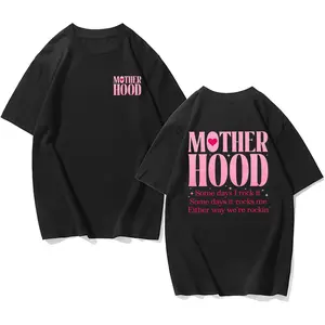 Washed Cotton Mom Life T-Shirt – Relaxed Fit, Oversized, Perfect Gift for Mother's Day