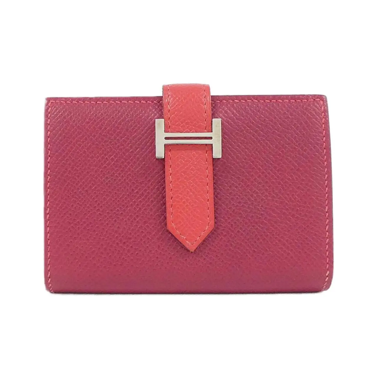 Pre-owned HERMÈS Calfskin Small Leather Goods Hermes BearnMini Epsom Wallet