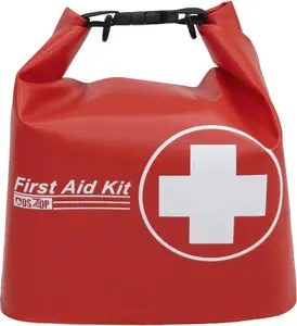 152pcs Waterproof First Aid Kit, Lightweight Small Boat Dry Bag, FAK Medical Kit Emergency Kit for Boating, Camping, Backpacking, Hiking, Fishing, Travel, Kayaking, Floating, Red (Red)