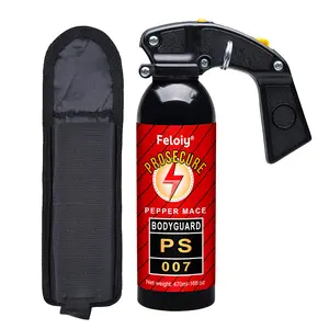 Feloiy Effective Bear Repellent Pepper Mace Spray with Holster - 16oz Environment-Safe Camping & Hiking Safety Gear