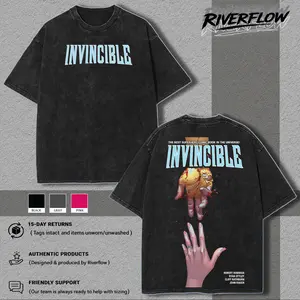 Invincible Mark Grayson x Atom Eve Washed Shirt, Comic Shirt, TV Show Shirt graphic tees Menswear Top, gift for him casual apparel