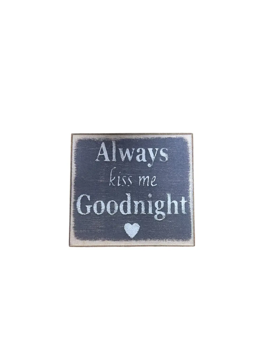 3x3 Kiss Me Goodnight Block Sign