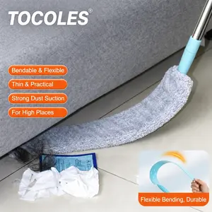 Replacement Microfiber Gap Duster for Home, Durable Flexible Arbitrary-Bending Dust Brush for Under Furniture, Bed, Couch