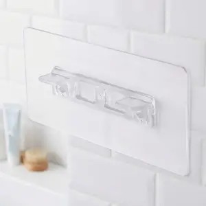 No Drill Shelf Supports, Heavy Duty Adhesive Brackets for Closet Organizer, Adjustable Dividers, Invisible Spacer, Bathroom & Kitchen Shelf Clips, Load-Bearing Removable Extenders, Wall Mounted Hooks, Moisture-Proof Storage Rack.