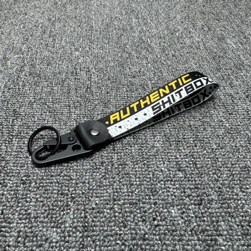 1pc shitbox Car KeyStrap JDM Keychain Key Ring Lanyard Tags KeyringTow Car Motorcycle Keyring FakTaxi KeyChain Car auto keyring Stylish Keychain Car Key Chains