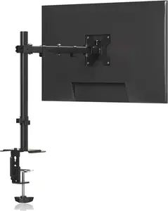 Clearance SaleSingle Monitor Stand, Heavy Duty Adjustable Monitor Arm Desk Mount for 13-27Inch, Tilt, Swivel, Rotate, Support 22 lbs,Black