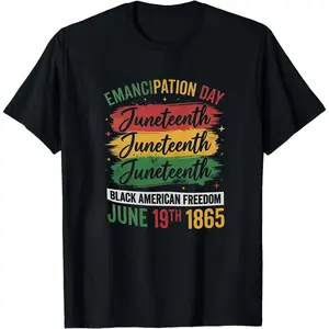 Juneteenth Shirt, 1865 Freedom Day Shirt, Black American Heritage Tee, Emancipation Day Streetwear, June 19th Graphic Shirt