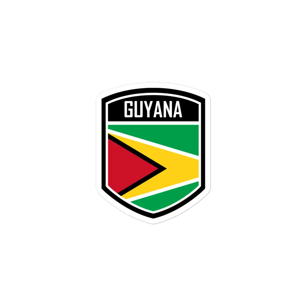 Guyana Flag Bubble-free stickers