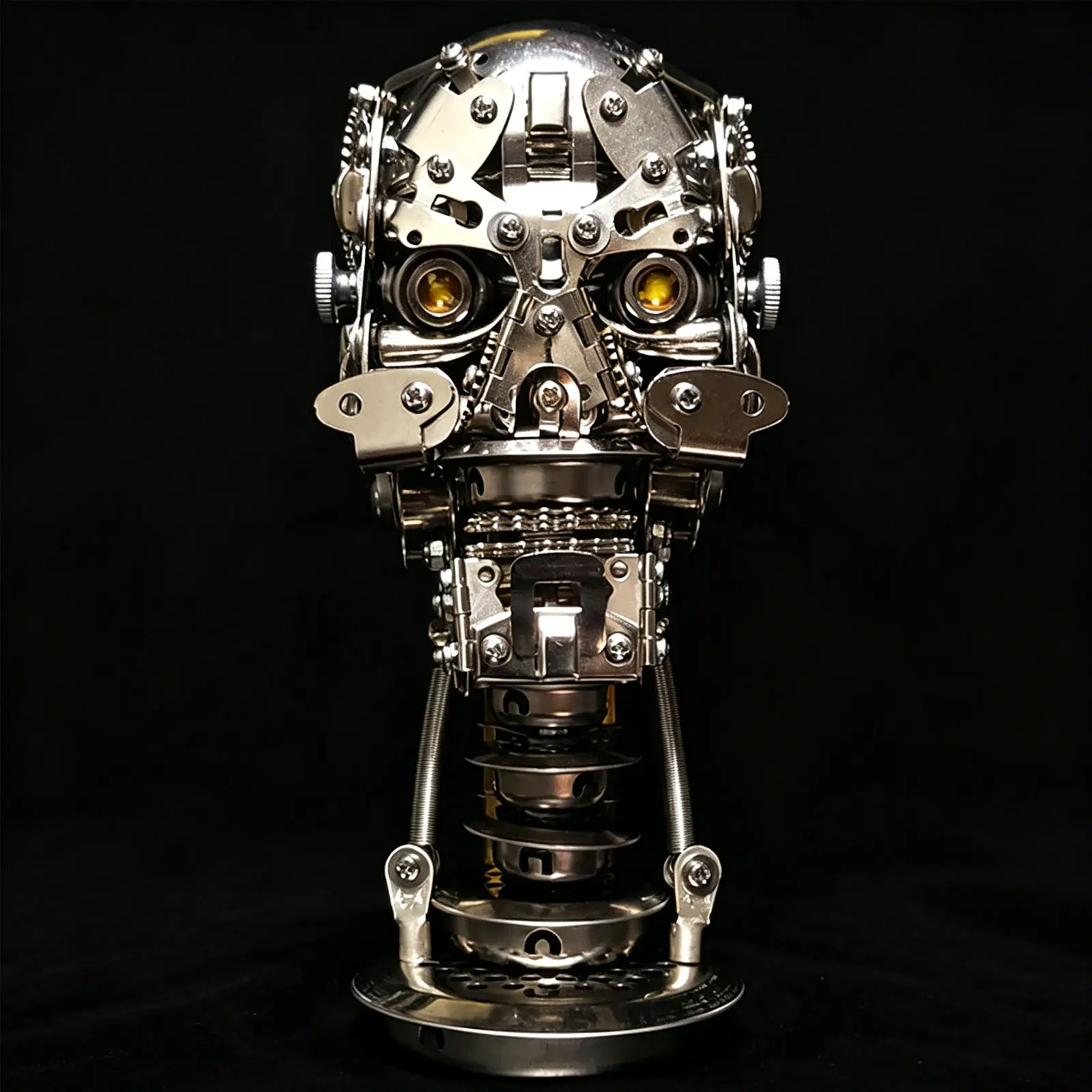 3D Metal Skull Puzzle for Adults - Steampunk Skeleton Model Kit, 240+ Pieces DIY Assembly - Challenging Brain Teaser & Unique Room Decor - Perfect Gift for Craft Lovers