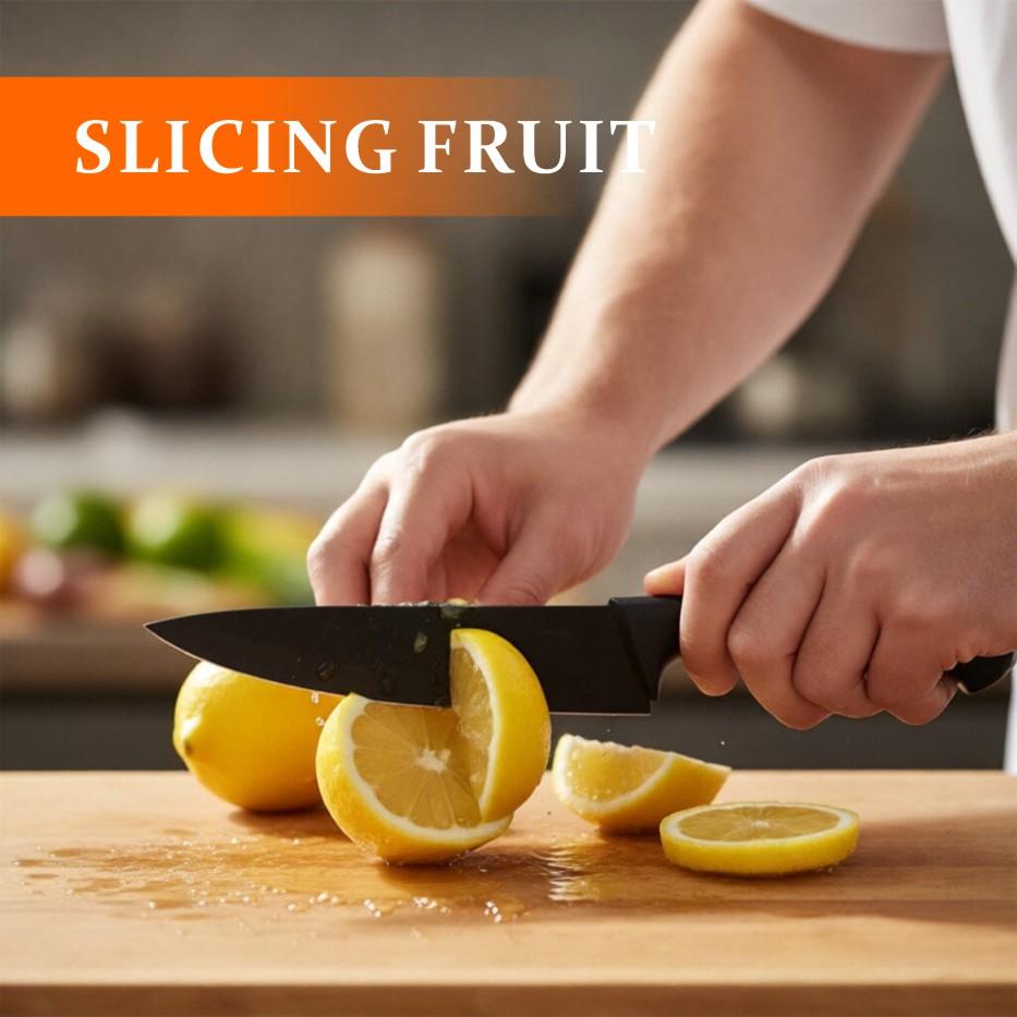 15-Piece Kitchen Knife Set: Solid Wood & Plastic Knife Block, Including Chef's Knife, Japanese-Style Knife, Meat/Vegetable Knife, Chicken Bone Knife, German-Style Steak Knife. Multi-Color Stainless Steel, Ideal for Home Storage & Gifting. Silicone Cutting