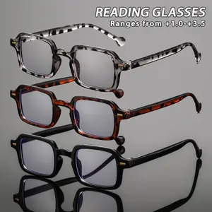 Men's Plastic Square Rivet Floral Sunglasses, Vintage Hong Kong Style Casual Small Lazy Feel, Fashion Old Flower Glasses