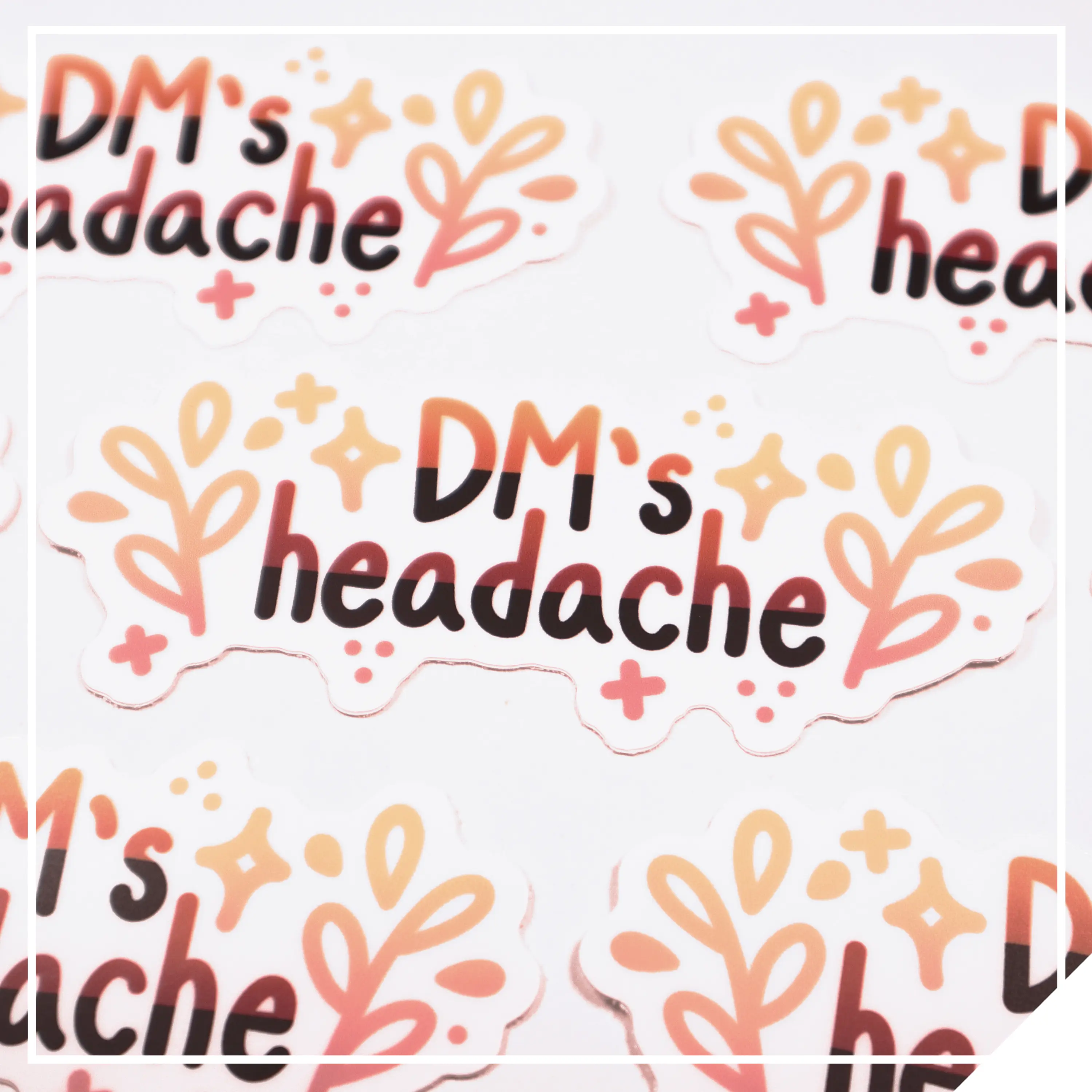 Dungeons and Dragons Vinyl Sticker – DM's Headache