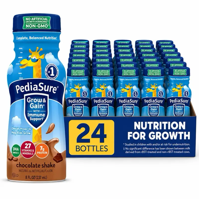 PediaSure Grow & Gain Chocolate Shake, 8 fl oz, 24 Pack