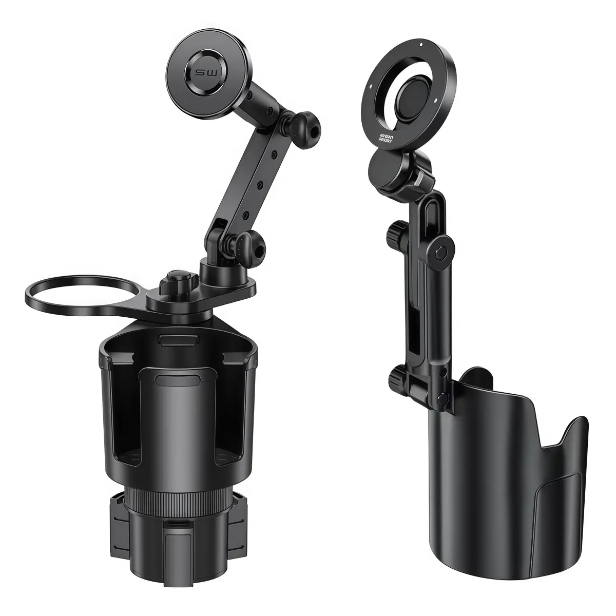 360° Rotation Car Cup Phone Holder for Car, Expander Adjustable Car Cup Holder Phone Mount Stand for Most Larger Bottles Drink For iPhone 17 16 15 14 13 12 11 Pro Max Plus Samsung S24 S23 S22 Series ALL Smartphone Cellphone