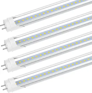 Romwish 3FT LED Tube Light, T8 T10 T12 LED Light Bulb, 14W(30W Equiv.), 5000K Daylight, 1600LM, 36 Inch F30T12 Fluorescent Tube Replacement, Remove Ballast, Dual-Ended Power, Clear Cover, 4 Pack