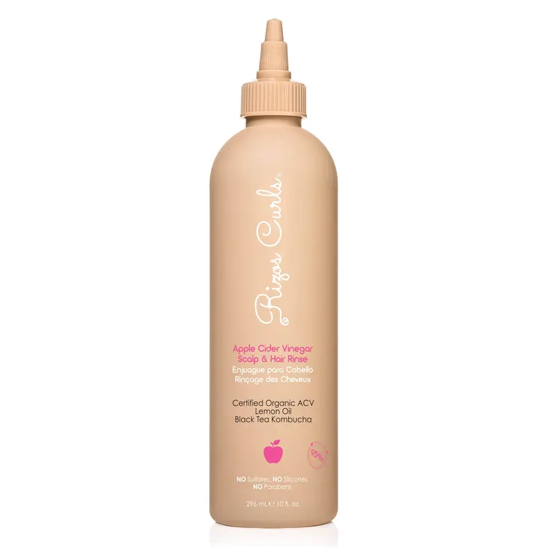 Rizos Curls Apple Cider Vinegar Scalp & Hair Rinse - Cleansing Shampoo with Niacinamide for Nourishing and Haircare Benefits