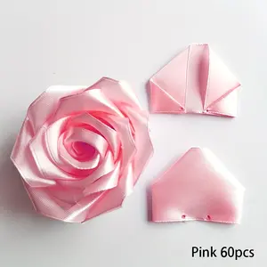 60pcs Handmade Silk Rose Petals, DIY Artificial Flowers, DIY Flower Bouquet, Decorative, Anniversary, Valentine's Day, Party, New Year, Halloween, Graduation, Mother's Day Gift