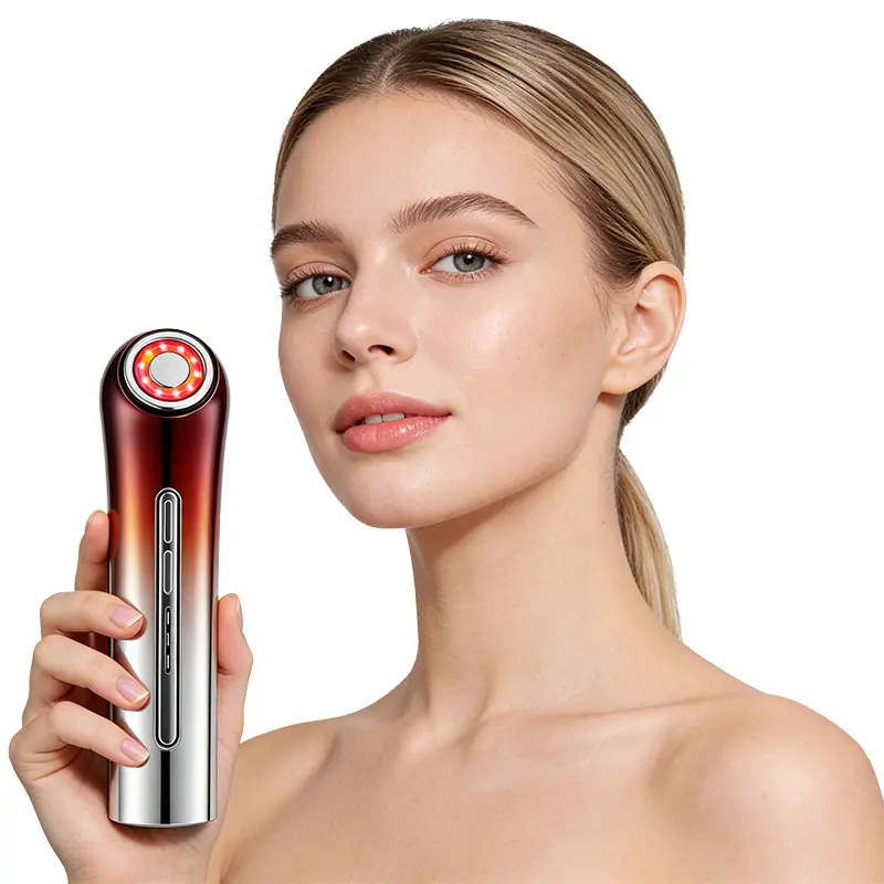 Rechargeable portable photon skin-tightening device for lifting and firming.Utilizes photon spectroscopy and red light technology.An ideal skincare gift, perfect for gifting to mothers or women.