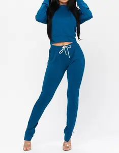 Teal Blue Jogger Set (Plus Sizes Only)