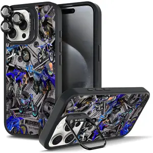 Trendy Off-Road Motorcycle & Dollar Bills Phone Case For Samsung iphone 17/AIR 16 15 14 13 12 11 PRO PLUS MAX COOL Fashionable Tough Magnetic Durable Metal lens frame Film Bracket Stand Gift Full Protection Camera Holder Phone Cases Cover 11X-L1216