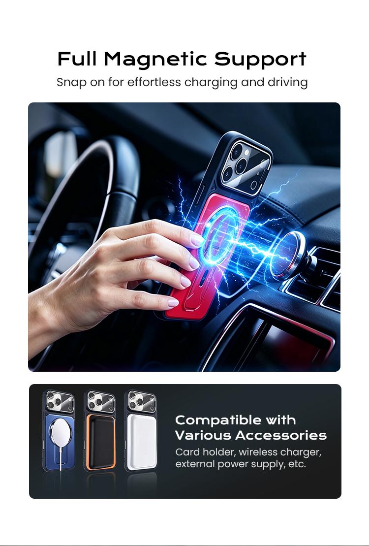 Multifunctional Lens Protection Case with Invisible Stand & Camera Protection for iPhone Multifunctional Lens Protection Case with Invisible Stand & Camera Protection for iPhone