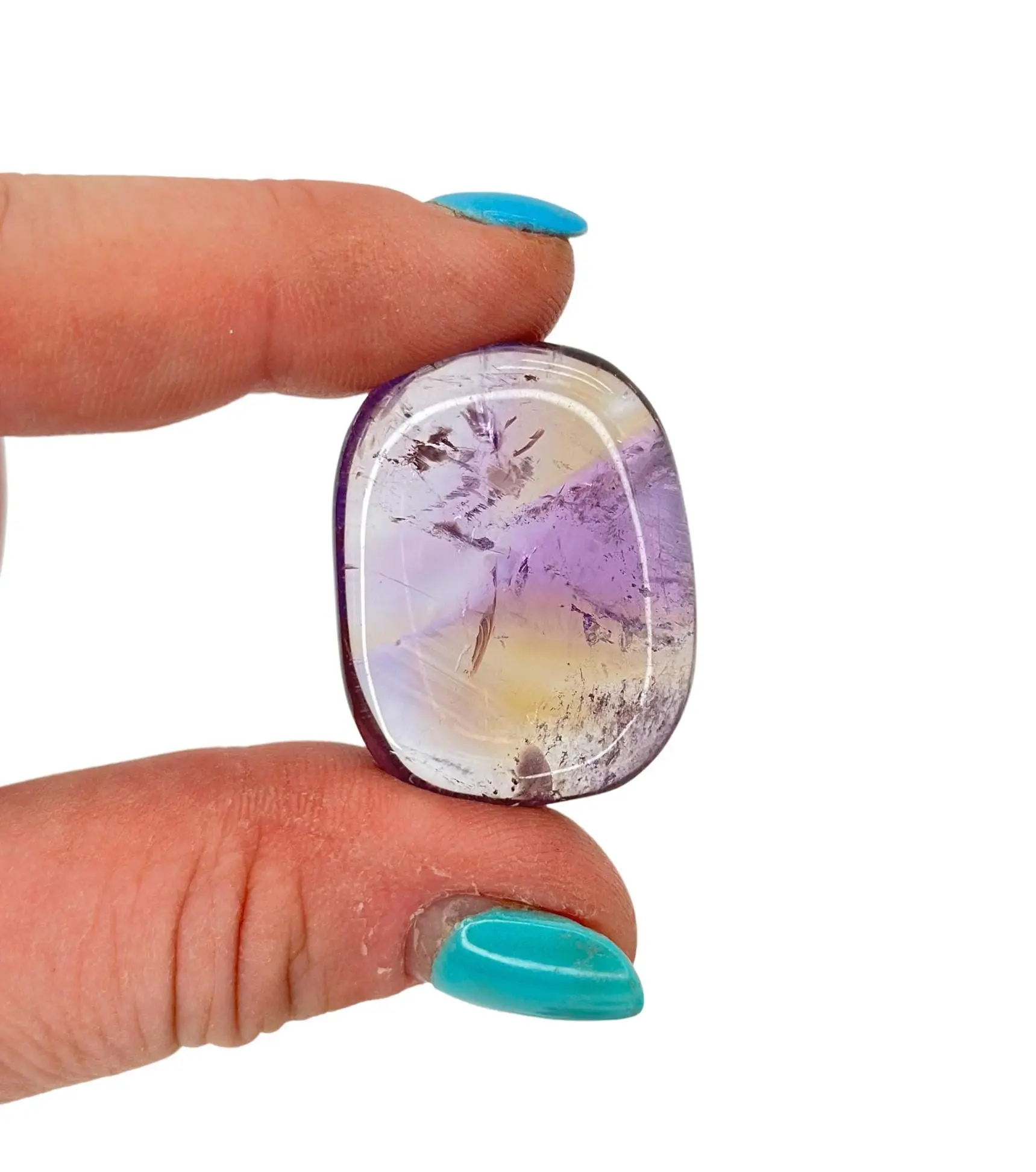Ametrine Worry Stone - Polished Ametrine Crystal
