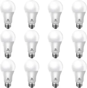 Energetic Light Bulbs 75 Watt, 1200LM Super Brightness, Daylight 5000K, E26 Standard Base, Non- A19 LED Light Bulb, UL Listed, 12 Pack