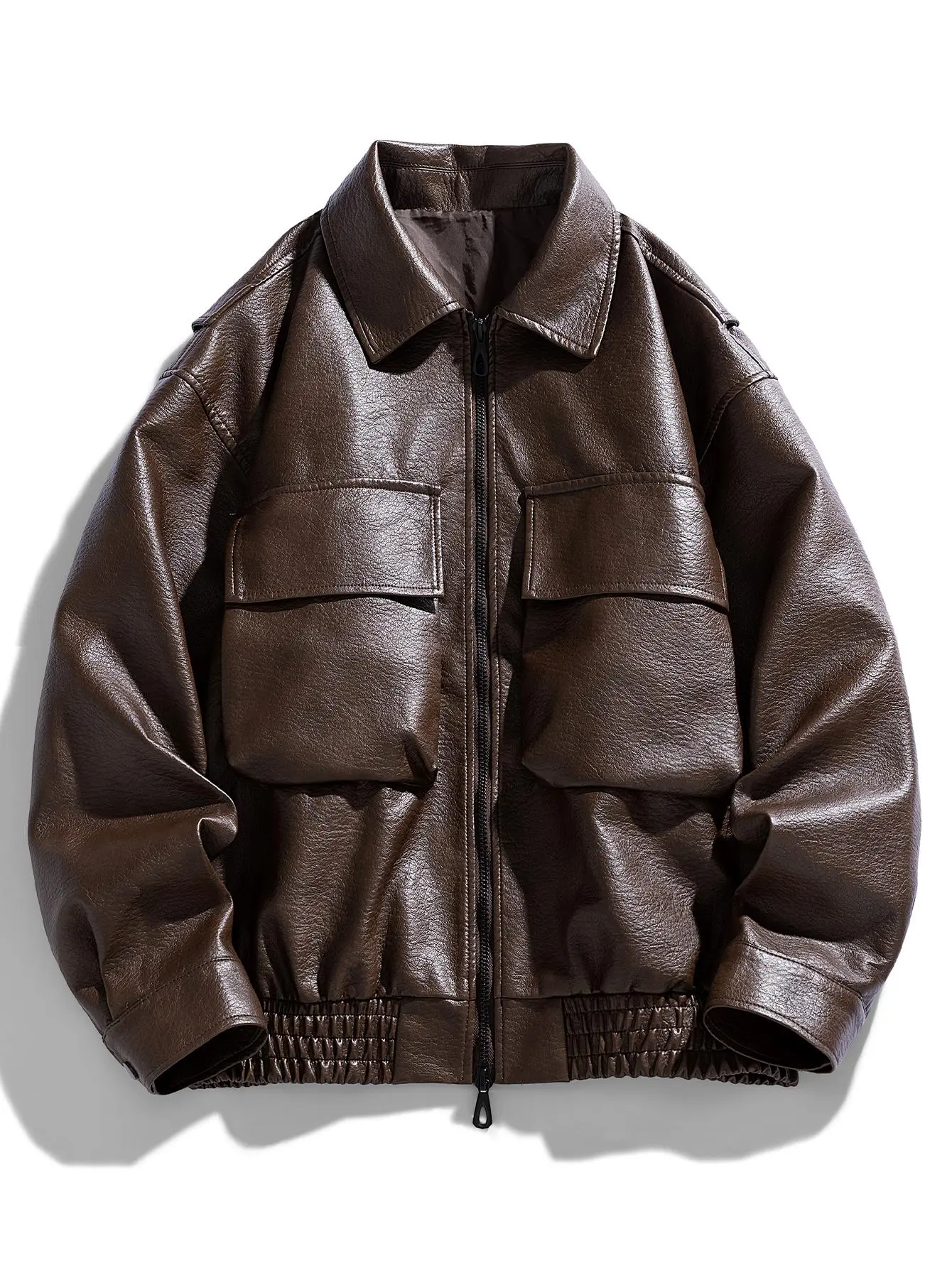 2000s leather jacket mens - TikTok Shop