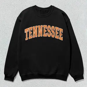 Tennessee Distressed Varsity Sweatshirt, Collegiate Crewneck, Knoxville Unisex College Sweater, Vintage TN Block Letter Pullover, Game Day Outfit
