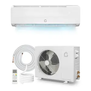 Garvee 9000 BTU Mini Split Air Conditioner Heat Pump System,19 SEER2 115 v  Inverter Ductless AC Cools Up to 450 Sq, Remote Control & Installation Kit,Energy Efficient for Bedroom,White