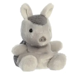 Aurora Palm Pals Antonia Armadillo Stuffed Animal – Soft Gray Collectible Plush Toy, Bean-Weighted, Squishy & Surface Washable – 5 Inches