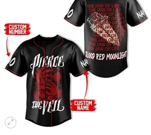 Pierce The Veil Customizable Baseball Jersey, Personalized 3D Jersey Gifts