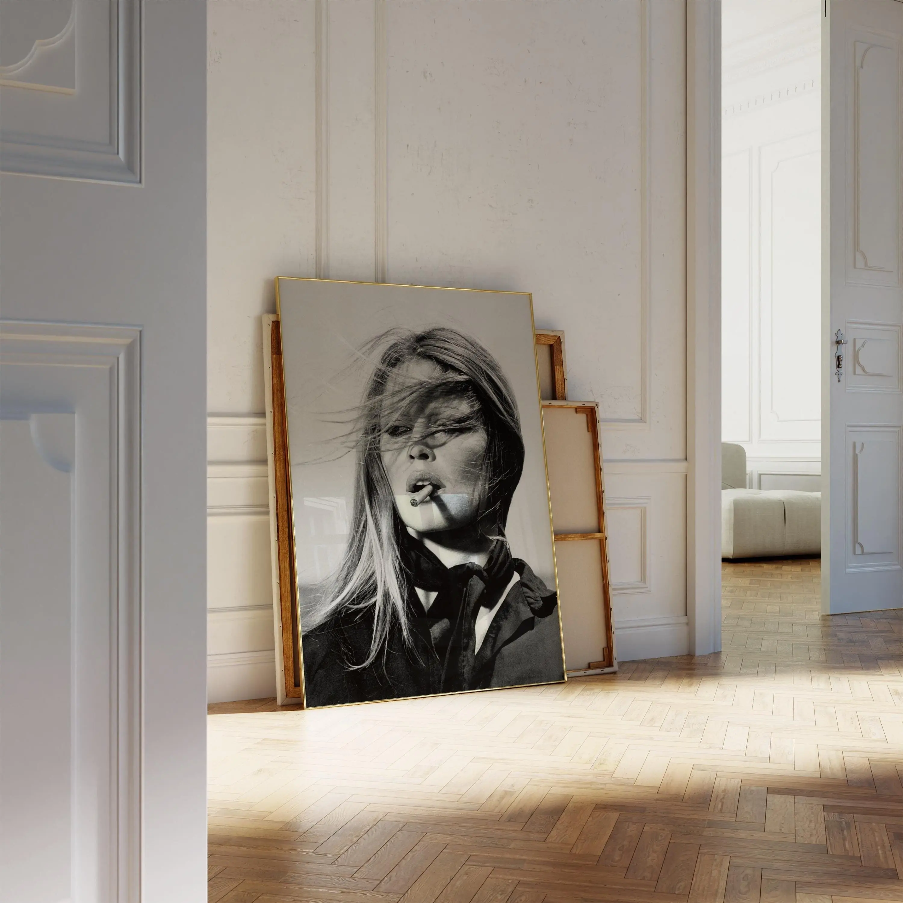 Brigitte Bardot Poster Black and White Wall Art Old Hollywood Poster Fashion Wall Art Vintage Photography Poster Retro Wall Art Woman Poster POSTER