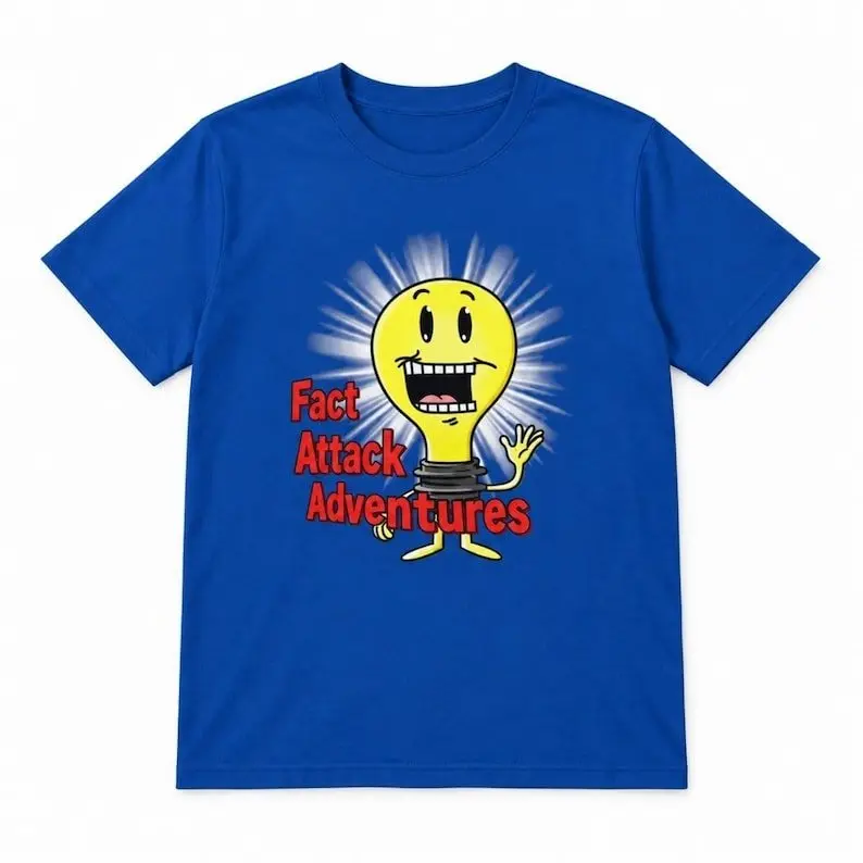 Fact Attack Adventures Shirt, Funny Adventure T-Shirt, Trivia Lover Gift, Fun Facts Tee, Adventure  Gift for Knowledge Lovers