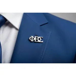 Sigma Silver 3 Letter Lapel Pin - Phi Beta Sigma