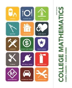 USED-College Mathematics by Cheryl Cleaves (Hardcover)