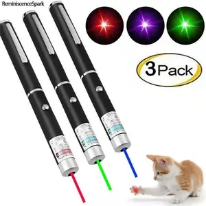 3-Pack Multipurpose Red Dot Laser Pointer Pen – Pocket-Sized with Lanyard Perfect Presentation Tool for Teachers Sales & Cat Chase Toy for Pet Owners