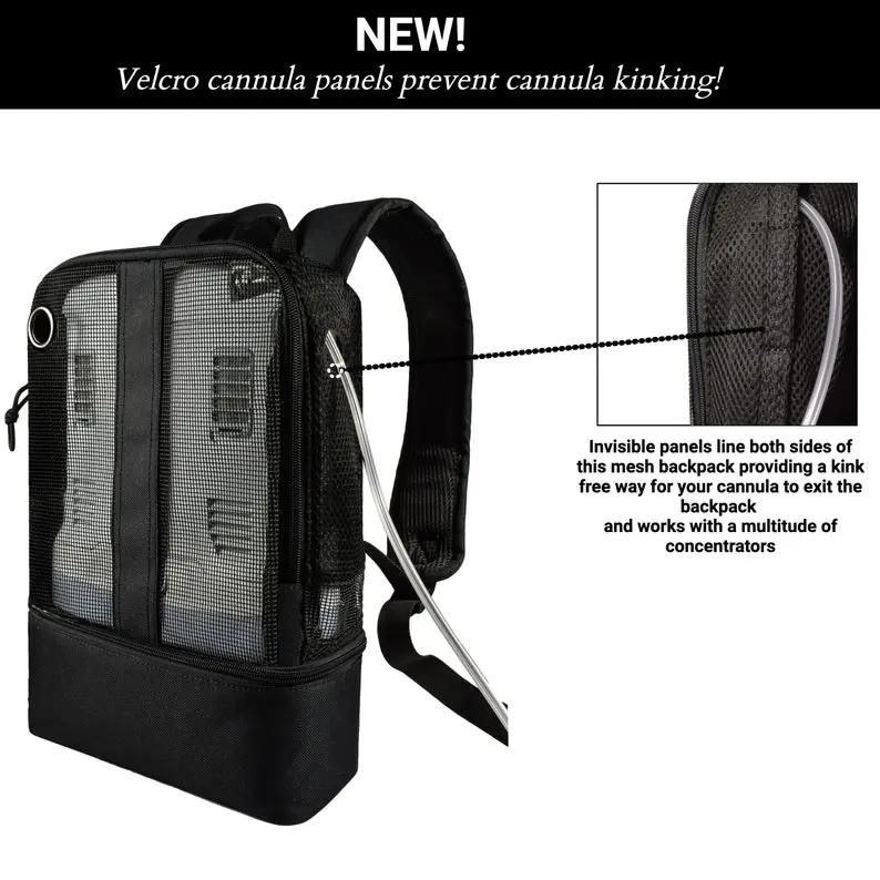 Oxygen Concentrator Backpack Fits, Inogen One G3, Inogen One G5, Oxlife Liberty 2, Resperonics Simply Go Mini, Caire Freestyle Comfort,