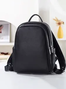 New 2026 Unisex Backpack, High-Quality PU, Multi-Pocket Casual Shoulder Bag, Zipper Backpack, Multi Compartment Backpack, Ideal for Work Travel Daily Wear, Minimalist Luxury