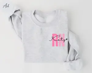 Personalized Registered Nurse Sweatshirt, Custom Nurse Shirt, Nurse Gift, Nurse Appreciation Gift, RN Nurse Sweatshirt, Custom Name Shirt, Nurse Tee, Unisex T-Shirt, Sweatshirt, Hoodie