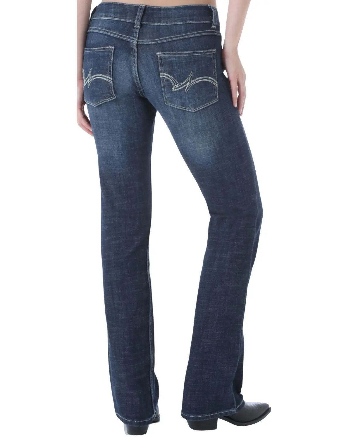 Wrangler Women's Women'S Dark Wash Bootcut Jeans - 09Mwzdo