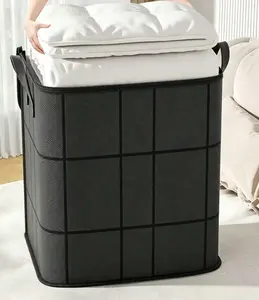 1PC -Spacious Moving Storage Bin, Zippered Organizer for Quilts, Bedding & Sweaters, Large Capacity Fabric Bag for Moving Day, Closet & Bedroom Use