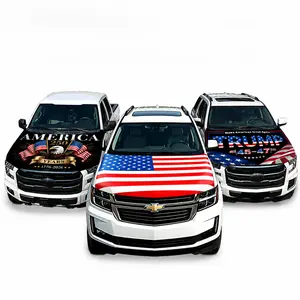 American Flag Car Hood Cover — Compatible with Pickup Trucks, SUVs, Sedans, and Jeep Models. A Special Commemorative Edition for Memorial Day and Independence Day (July 4th) Celebrations. Exterior Car Decal to Create a Stylish Vehicle Look. fathersdaygift